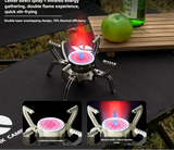 Ultralight Folding Infrared Mini Camping Stove Silver Camp Cooking - Tophatter Daily Deals