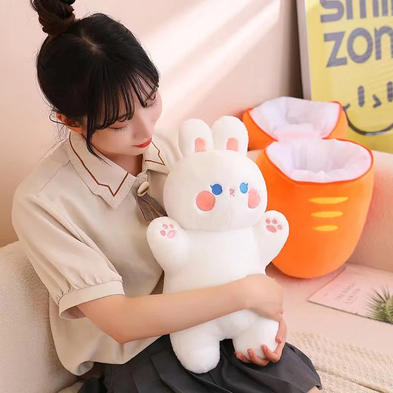 Bunny Taiyaki Plush Toys Cute Strawberry Pig Rabbits Animals - Tophatter Daily Deals