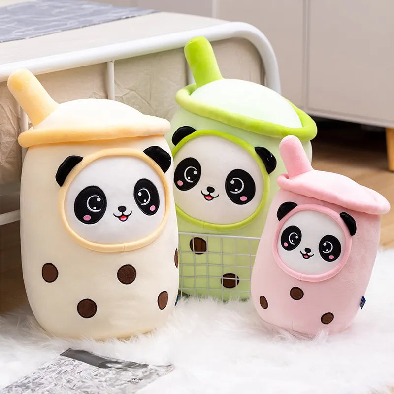 Cute Bubble Tea Plush Toy Stuffed Milk Tea Soft Boba Fruit Tea Cup Plushie Food - Tophatter Daily Deals