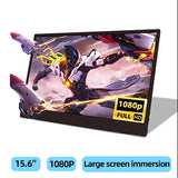 2K 14 Inch Portable Monitor 60Hz HDR Lightweight Travel - Tophatter Daily Deals