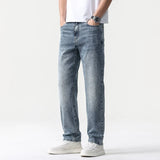 Oversized Men’s Wide Leg Jeans - Straight Lyocell, Casual - Tophatter Daily Deals