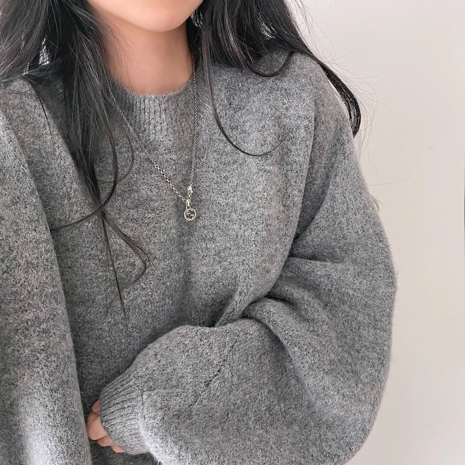 Oversized Cozy Women's Pullover - O Neck, Knit, Office Wear - Tophatter Daily Deals