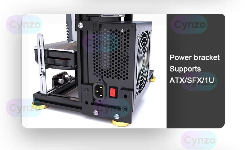Open Frame ATX PC Case Rack Modular Water Air Cooling - Tophatter Daily Deals