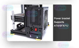 Open Frame ATX PC Case Rack Modular Water Air Cooling - Tophatter Daily Deals