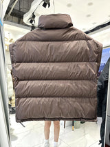 Insulating Women’s Down Vest - Cropped, Duck, Winter - Tophatter Daily Deals