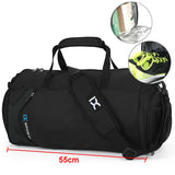 Waterproof Bag with Dry-Wet Separation Black Duffel Bags - Tophatter Daily Deals