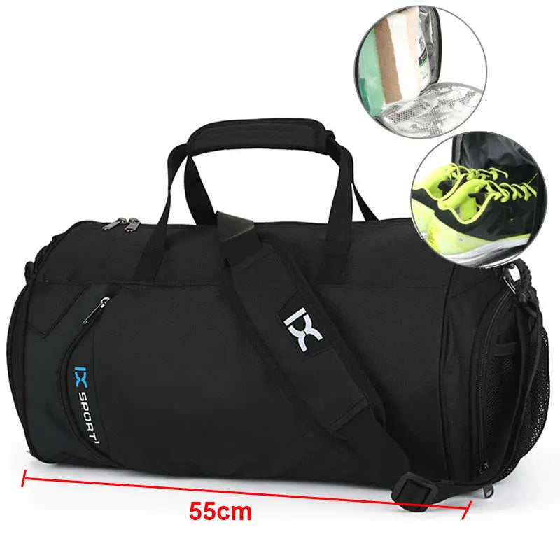 Waterproof Bag with Dry-Wet Separation Black Duffel Bags - Tophatter Daily Deals
