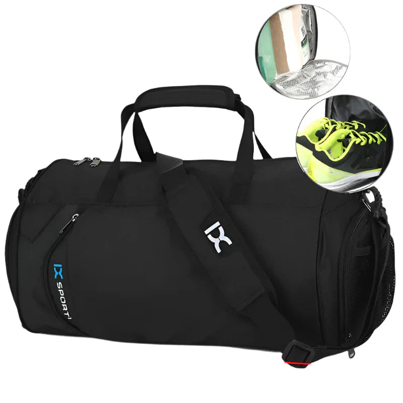 Outdoor Training Bag Wet Dry Separation Black Duffel Bags - Tophatter Daily Deals
