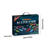 Advent Calendar 24 Alloy Cars Set Christmas Countdown - Tophatter Daily Deals