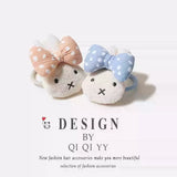 Miffy Polka Dot Ribbon Plush Hair Tie Animals - Tophatter Daily Deals