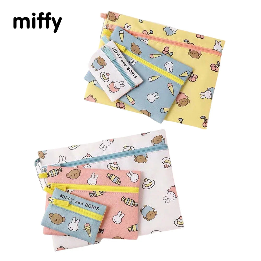 Miffy 3 Sets of Zipped Cases Animals - Tophatter Daily Deals