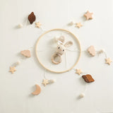Wooden Rabbit Crib Mobile Newborn Sensory Toys Soft - Tophatter Daily Deals