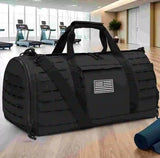40L Tactical Sports Gym Travel Duffel Bag Black Duffel Bags - Tophatter Daily Deals