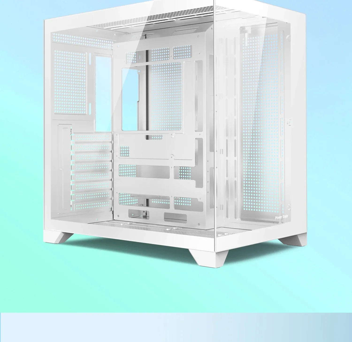 Gaming PC Case Dreamland Pro ATX Dual Glass 360mm Chassis - Tophatter Daily Deals