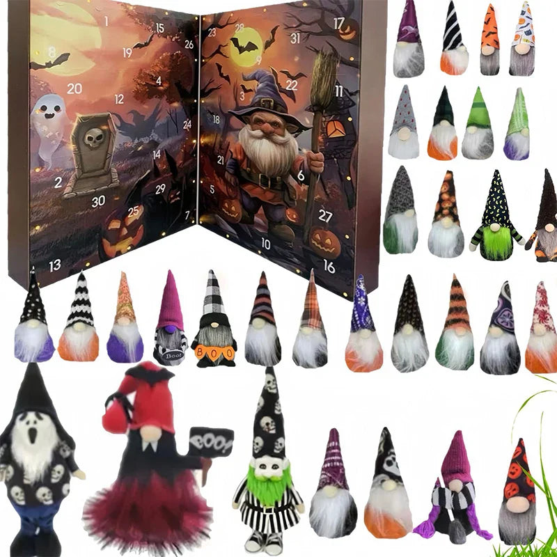 Halloween Gnome Advent Calendar Countdown With 24 Gnomes 2025 E - Tophatter Daily Deals