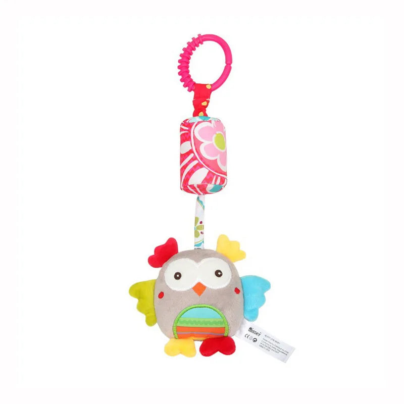 Baby Rattle Hanging Plush Toy Newborn Sensory Toys Gift Owl - Tophatter Daily Deals