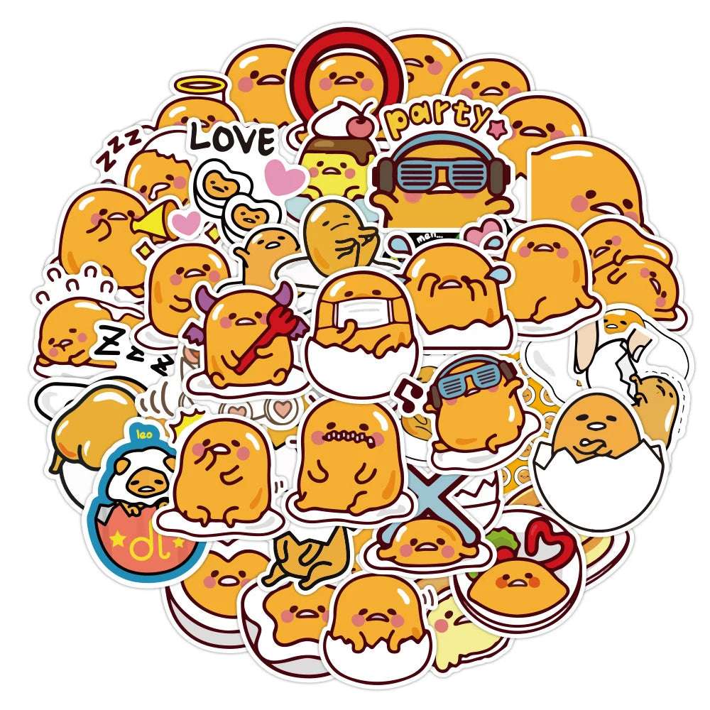 Sanrio Gudetama Lazy Egg Stickers Decoration Decals Food - Tophatter Daily Deals
