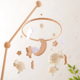 Wooden Felt Animal Crib Mobile With Soothing Calming Music - Tophatter Daily Deals