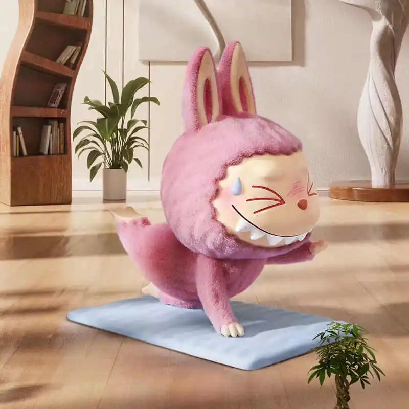Genuine Pop Mart Labubu The Monsters Lazy Yoga Series Figures Mythical - Tophatter Daily Deals
