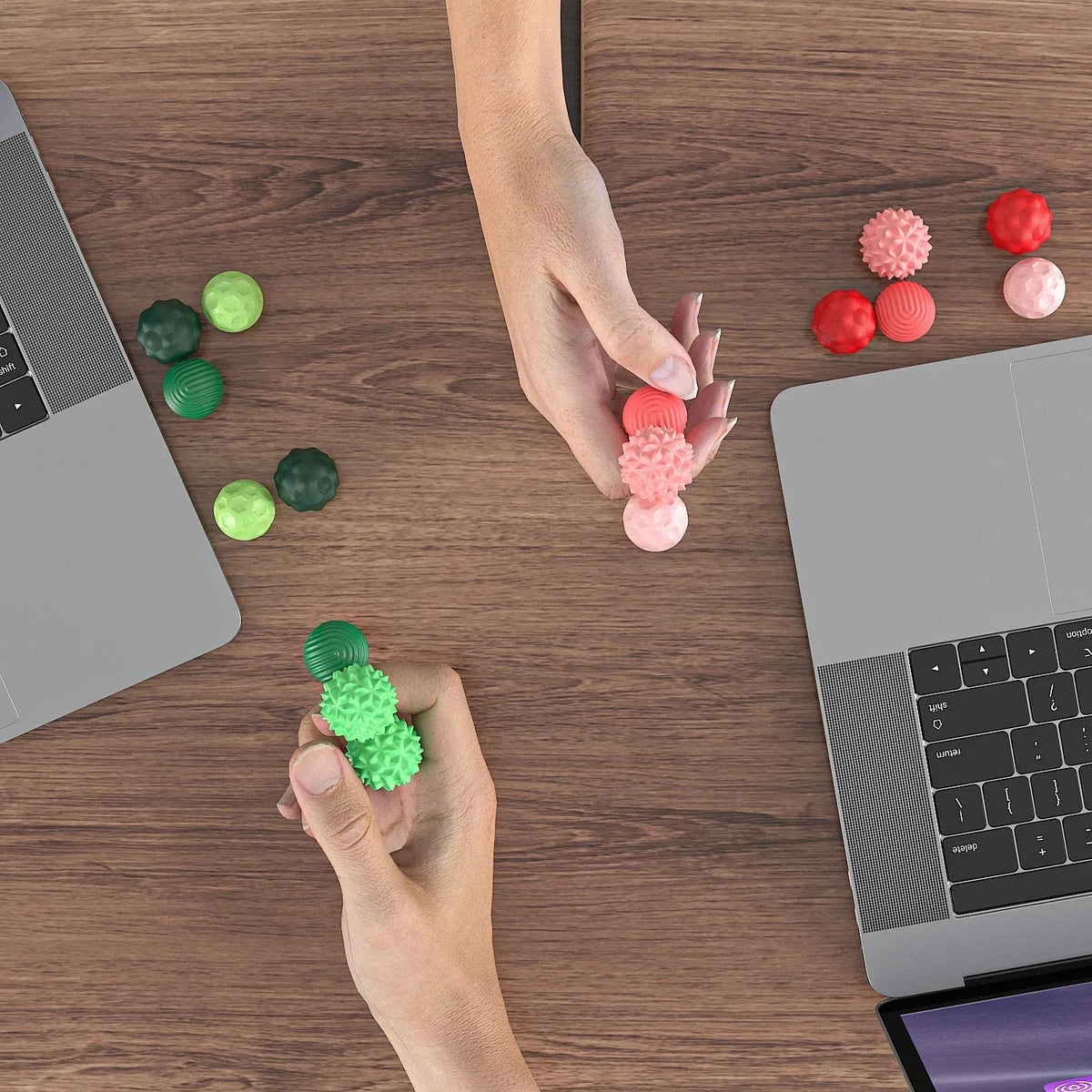 Silicone Magnetic Sensory Balls Fidget Toy Stress Relief - Tophatter Daily Deals
