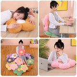 Fresh Colorful Pastel Flower Plush Toy Cushion Flowers - Tophatter Daily Deals
