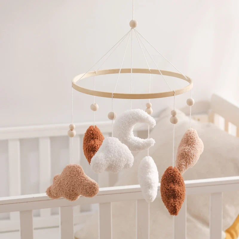 Baby Crib Mobile Wooden Nursery Newborn Sensory Toys - Tophatter Daily Deals