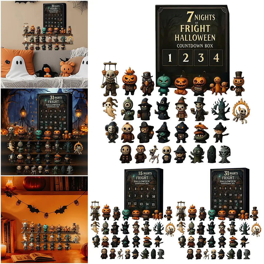 Halloween Advent Calendar 31 Days Collectible Figurines 2025 - Tophatter Daily Deals