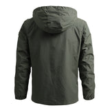 Waterproof Mens Tactical Jacket - Hooded, Lightweight - Tophatter Daily Deals