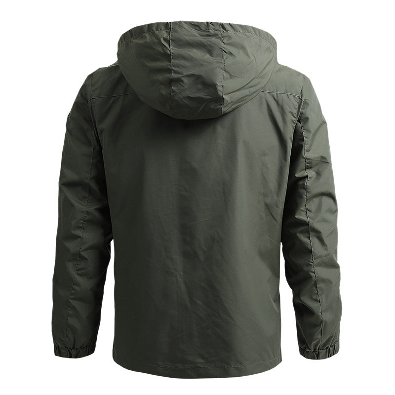 Waterproof Mens Tactical Jacket - Hooded, Lightweight - Tophatter Daily Deals