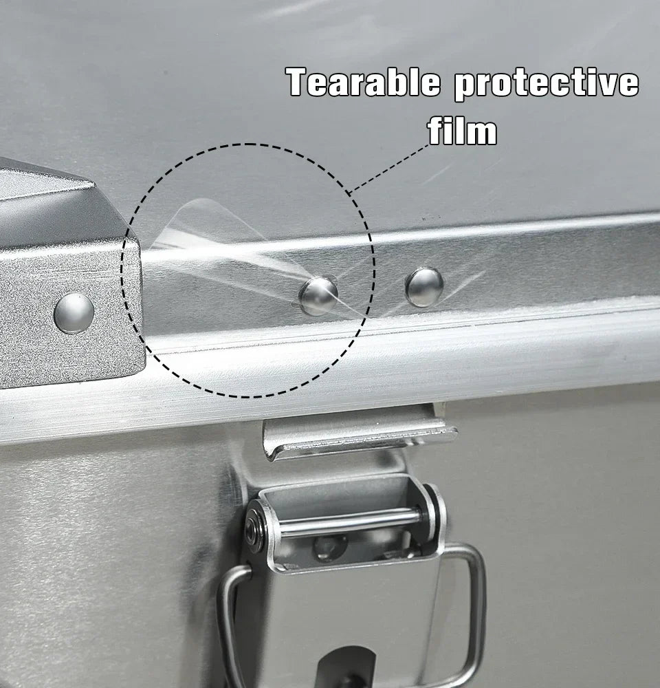 50L Outdoor Aluminum Alloy Storage Box Silver Camping & Hiking - Tophatter Daily Deals