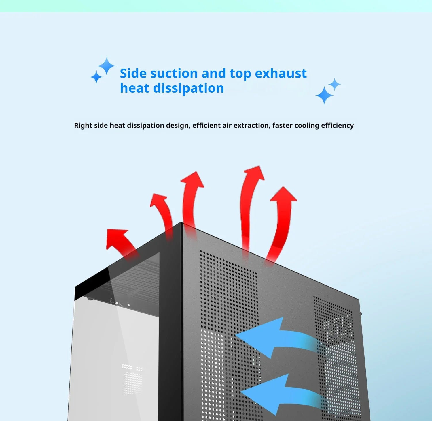 Gaming PC Case Dreamland Pro ATX Dual Glass 360mm Chassis - Tophatter Daily Deals