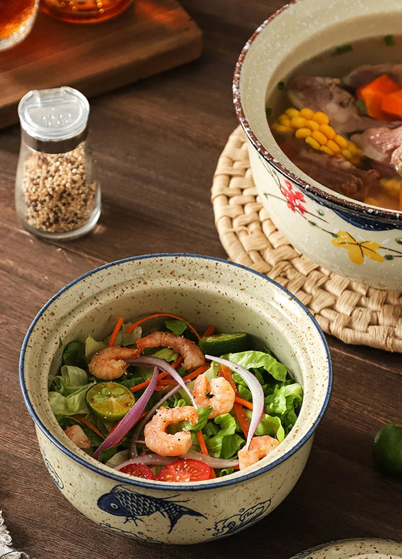 Instant Ramen Bowl With Lid Porcelain Large Capacity - Tophatter Daily Deals