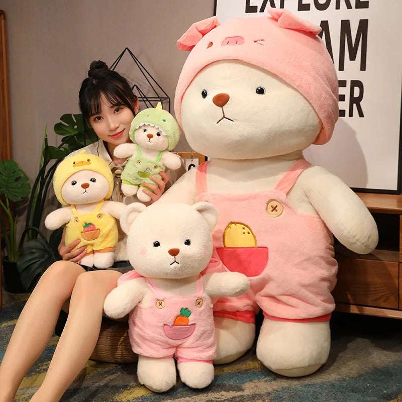 Dinosaur Bear Plush Toy Cute Stuffed Animals Bunny Duck Plushie Animals - Tophatter Daily Deals