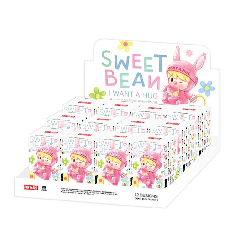 Genuine Pop Mart Sweet Bean I Want a Hug Series Figures Blind Box Full Set of 12 Boxes Animals - Tophatter Daily Deals