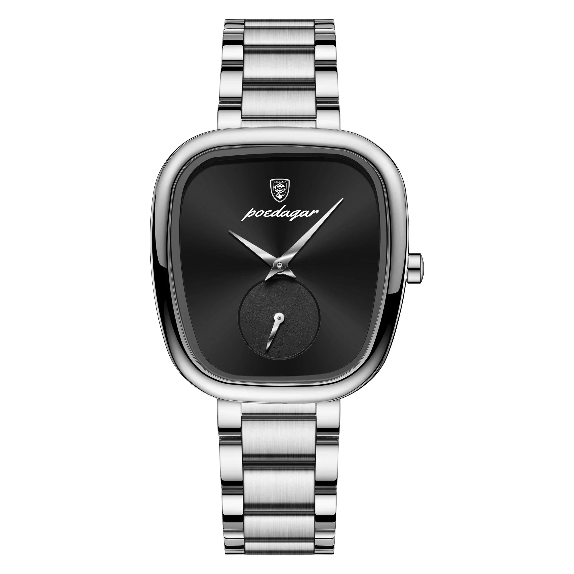 Women's Stainless Steel Waterproof Quartz Watch (Silver Black) Apparel & Accessories > Jewelry > Watches - Tophatter Daily Deals