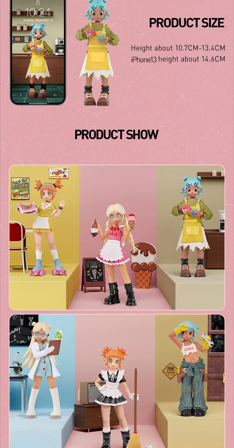 Genuine Pop Mart Peach Riot Rush Hour Series Figures Blind Box Anime - Tophatter Daily Deals