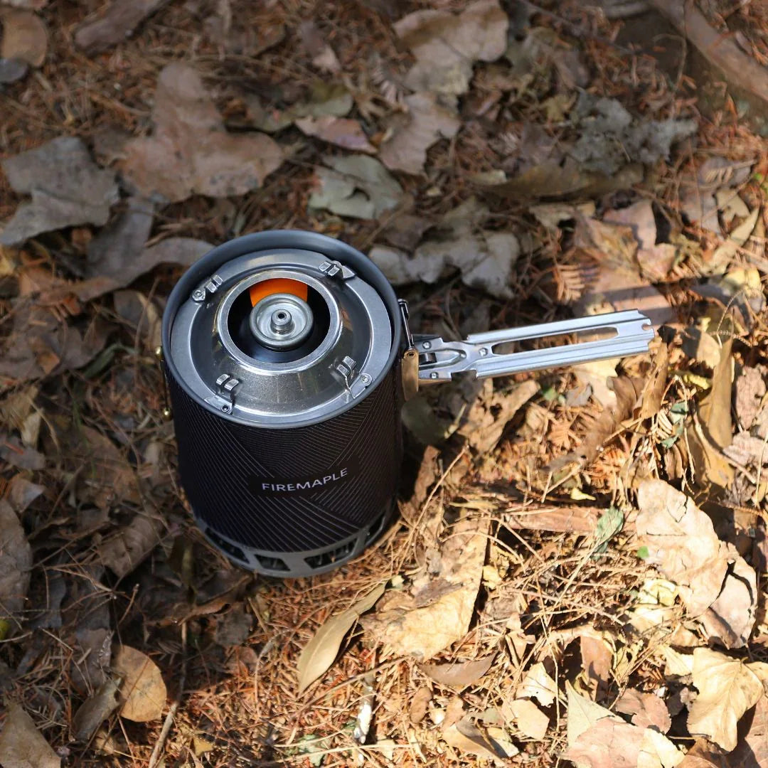 All-in-One Camping Stove with Piezo Ignition Black Camp Cooking - Tophatter Daily Deals