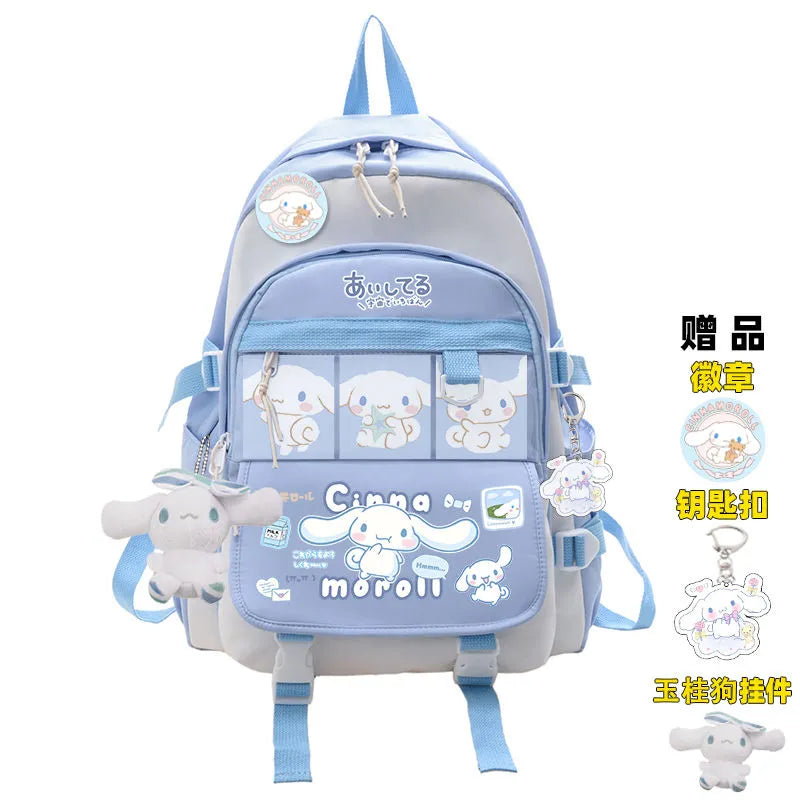 Sanrio Plush Toy Cinnamoroll Backpack Rucksack Schoolbag Kawaii Student School Bag Large Travel D Animals - Tophatter Daily Deals