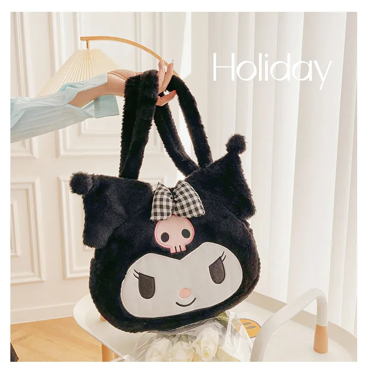 Sanrio Plush Cinnamoroll My Melody Kuromi Tote Shoulder Bag Anime - Tophatter Daily Deals