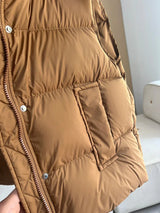 Insulating Women’s Hooded Puff Vest - Hip-Length, Down - Tophatter Daily Deals