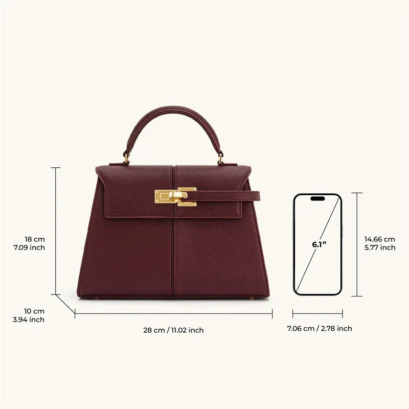 Womens Handbag Crossbody Bag (Wine Red) Apparel & Accessories > Handbags, Wallet's & Cases > Handbags > Satchel Bags - Tophatter Daily Deals