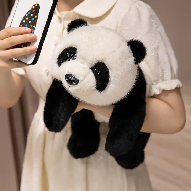 Realistic Weighted Baby Panda Plush Doll Christmas Gift - Tophatter Daily Deals