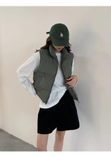 Lightweight Women's Down Vest - Cropped Boxy, Duck Fill - Tophatter Daily Deals