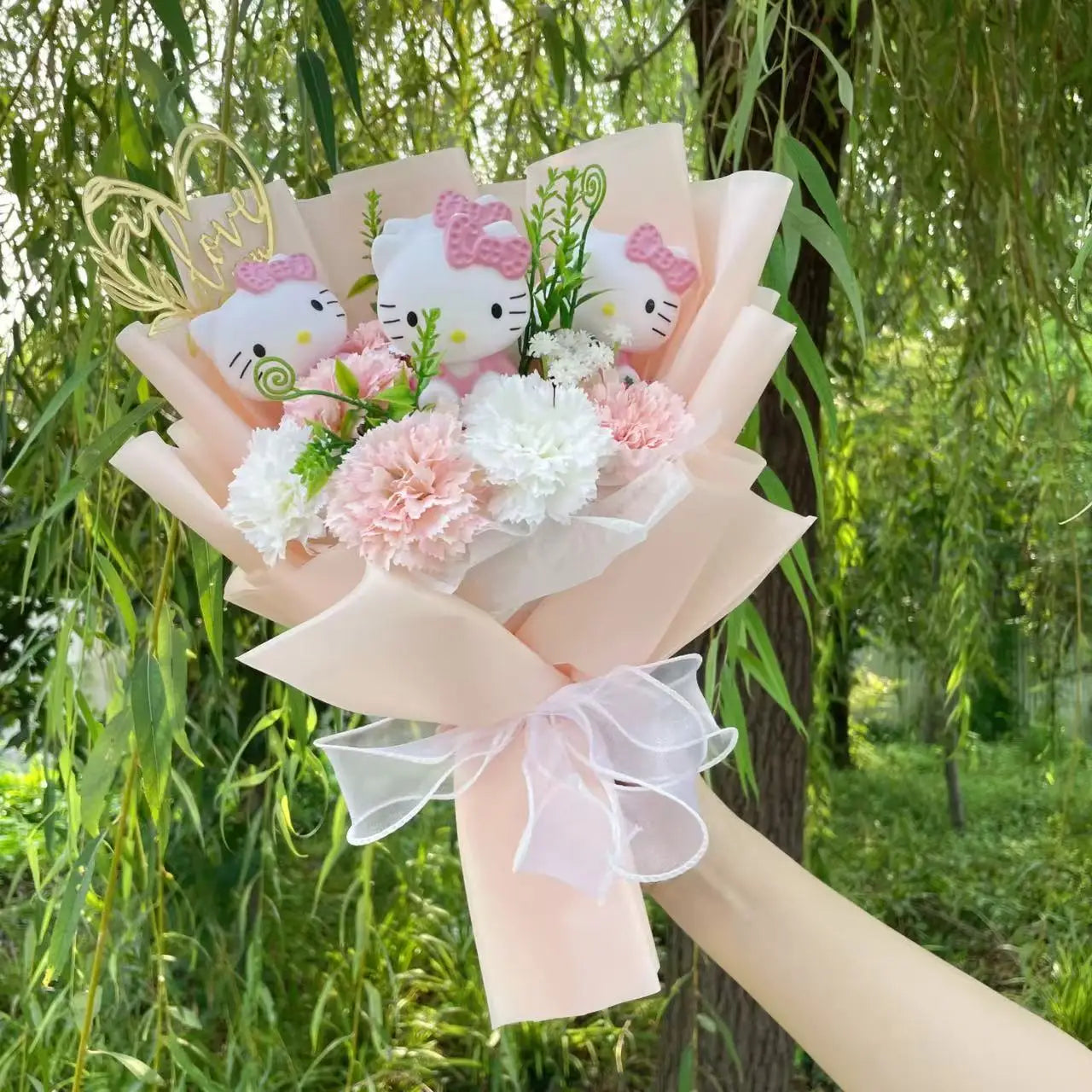 Sanrio Hello Kitty Plush Bouquet Flowers Flowers - Tophatter Daily Deals