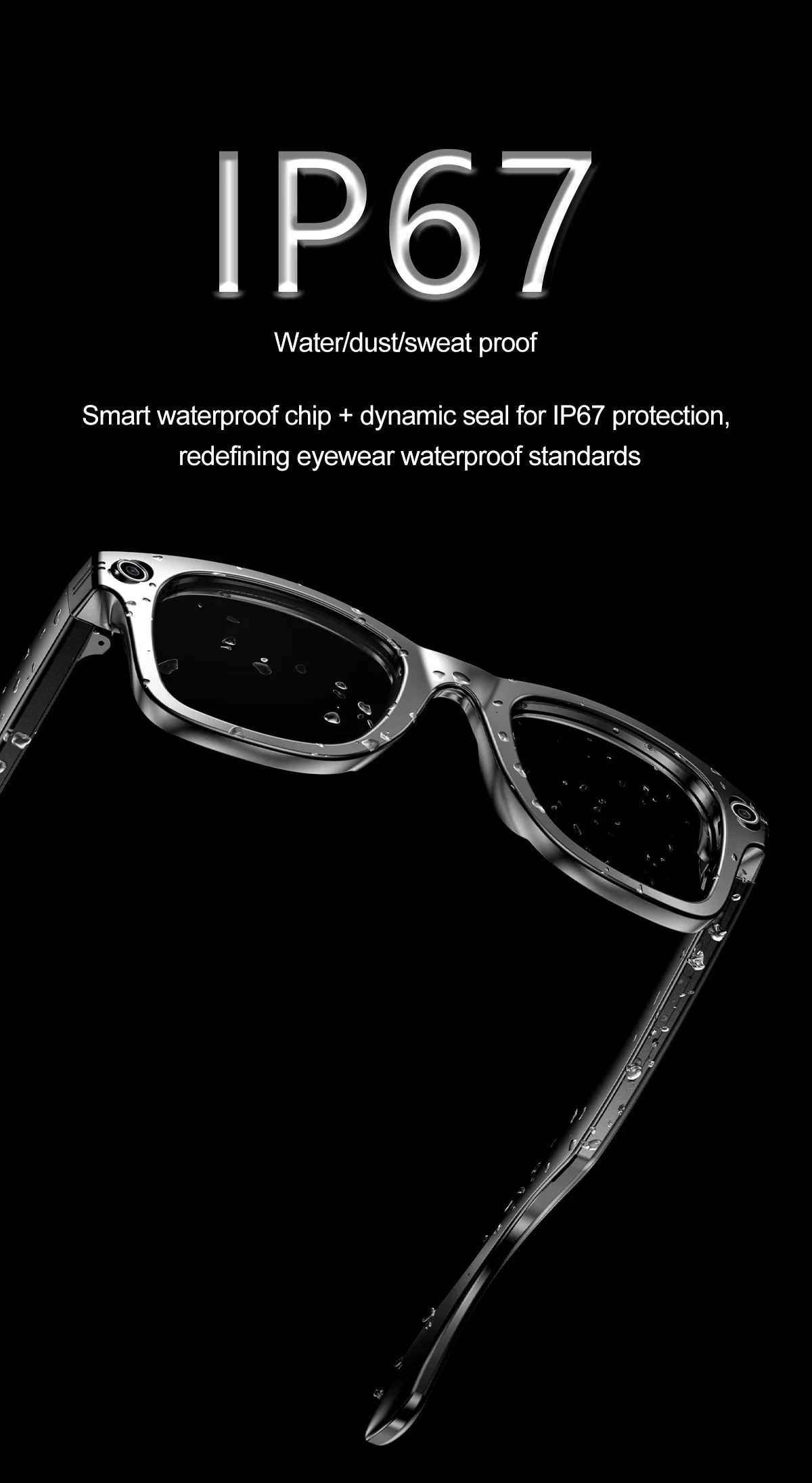 AI Smart Glasses 720P Translation Camera Sunglasses - Tophatter Daily Deals