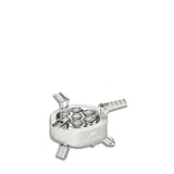 Seven Star 18000W Portable Gas Stove Silver Camp Cooking - Tophatter Daily Deals