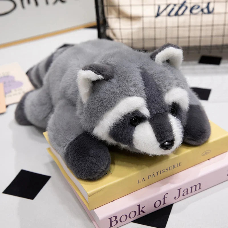 Plush Animal Pillow Cute Home Decor Christmas Gift Cozy Raccoon sy - Tophatter Daily Deals