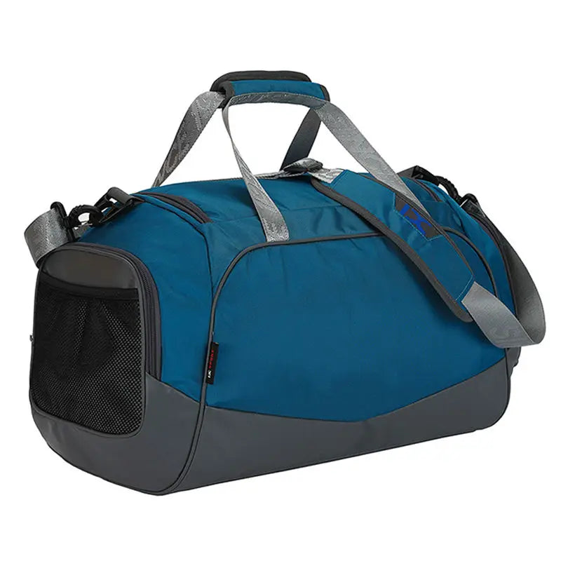 40L Gym Travel Duffel Bag Wet-Dry Separation Blue Duffel Bags - Tophatter Daily Deals