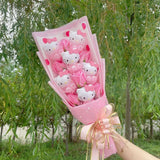 Sanrio Hello kitty Plush Toy Stuffed Animals Bouquet Hello Kitty Pink Tulips Flowers - Tophatter Daily Deals