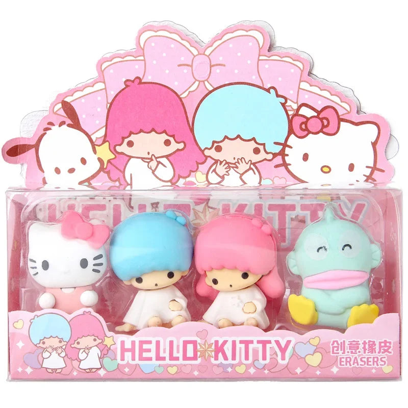 Set of 12 Sanrio Toys Kawaii Eraser Figures Anime - Tophatter Daily Deals